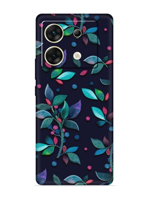 Decorative Watercolor Flower Embossed Soft Silicone Case for Infinix Zero 30 (5G)