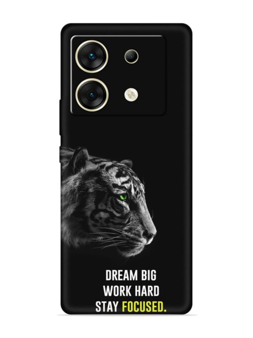 Dream Big Work Hard Embossed Soft Silicone Case for Infinix Zero 30 (5G) Zapvi