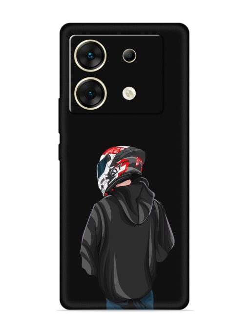 Motorcycle Rider Embossed Soft Silicone Case for Infinix Zero 30 (5G) Zapvi