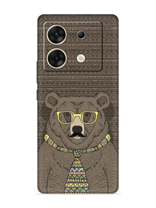 Grizzly Bear Embossed Soft Silicone Case for Infinix Zero 30 (5G) Zapvi