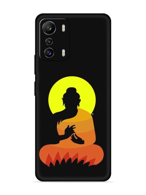 Buddha Art Black Embossed Soft Silicone Case for Infinix Zero (5G) Zapvi