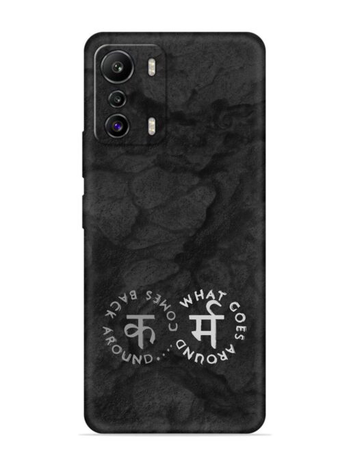 Karma Hindi Word Embossed Soft Silicone Case for Infinix Zero (5G) Zapvi