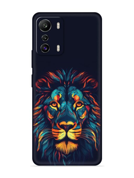 Colorful Lion Embossed Soft Silicone Case for Infinix Zero (5G) Zapvi