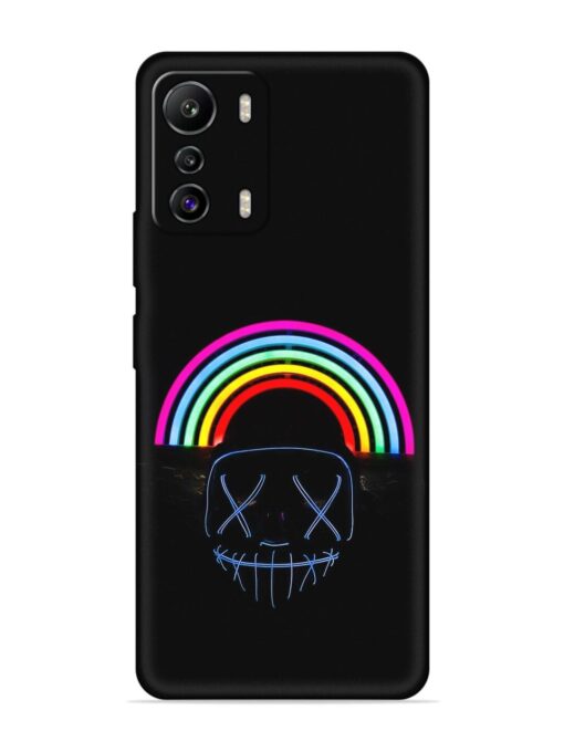 Mask Rainbow Embossed Soft Silicone Case for Infinix Zero (5G) Zapvi