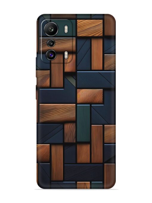 Wooden Background Cubes Embossed Soft Silicone Case for Infinix Zero (5G)