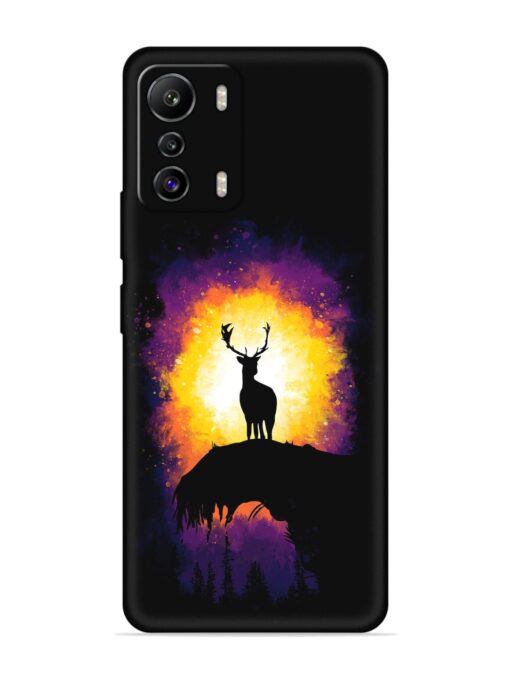 Elk Animal Art Embossed Soft Silicone Case for Infinix Zero (5G) Zapvi