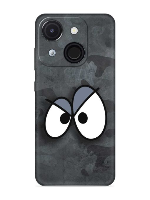 Big Eyes Night Mode Embossed Soft Silicone Case for Itel A50C Zapvi