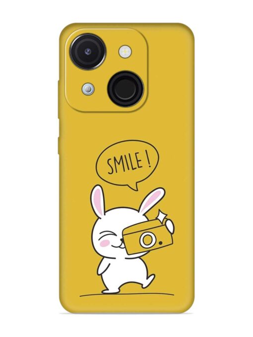 Hey Smile Please Embossed Soft Silicone Case for Itel A50C Zapvi