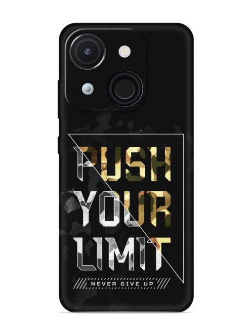 Push Your Limits Embossed Soft Silicone Case for Itel A50C Zapvi