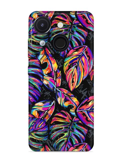 Tropical Seamless Vector Embossed Soft Silicone Case for Itel A50C Zapvi