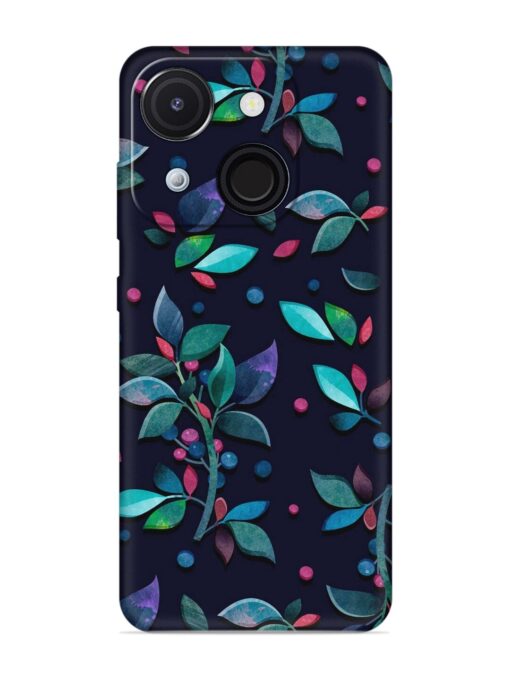 Decorative Watercolor Flower Embossed Soft Silicone Case for Itel A50C Zapvi