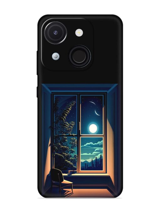 Night View At Window Embossed Soft Silicone Case for Itel A50C