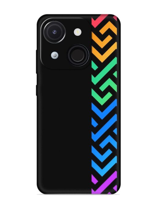 Colorshape Stripes Embossed Soft Silicone Case for Itel A50C