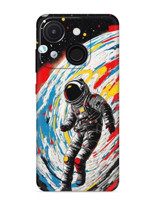 Astronaut Art Embossed Soft Silicone Case for Itel A50C Zapvi