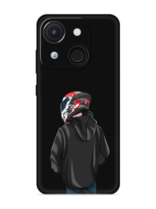 Motorcycle Rider Embossed Soft Silicone Case for Itel A50C