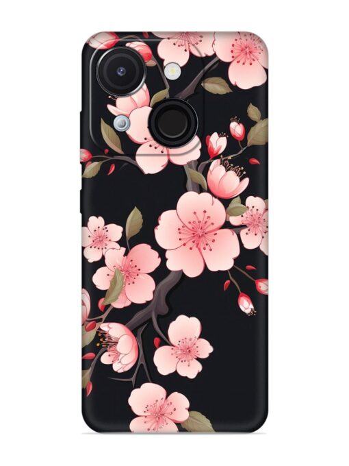 Cherry Blossom Embossed Soft Silicone Case for Itel A50C