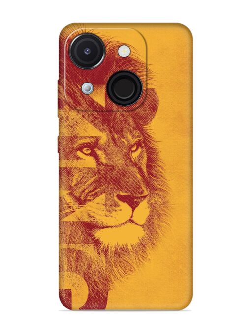 Gold Lion Crown Art Embossed Soft Silicone Case for Itel A50C