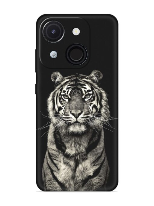 Tiger Art Embossed Soft Silicone Case for Itel A50C Zapvi