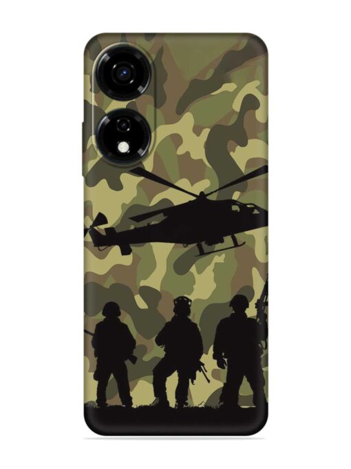 Army Heros Embossed Soft Silicone Case for Itel Color Pro (5G) Zapvi