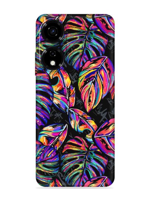 Tropical Seamless Vector Embossed Soft Silicone Case for Itel Color Pro (5G)