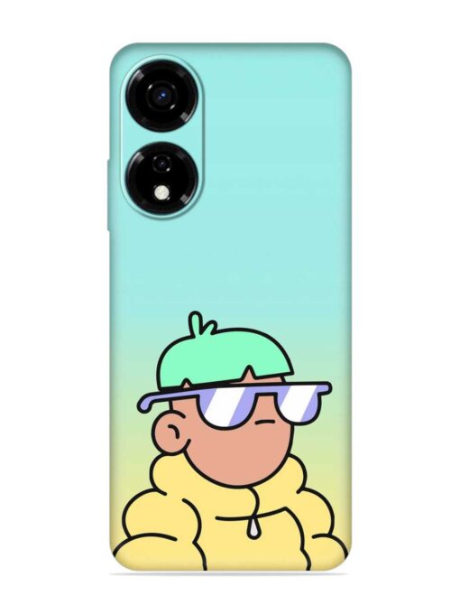 Doodles Cool Character Embossed Soft Silicone Case for Itel Color Pro (5G) Zapvi