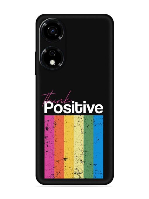 Think Positive Typography Embossed Soft Silicone Case for Itel Color Pro (5G)