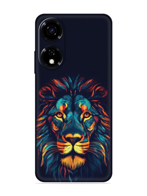 Colorful Lion Embossed Soft Silicone Case for Itel Color Pro (5G)