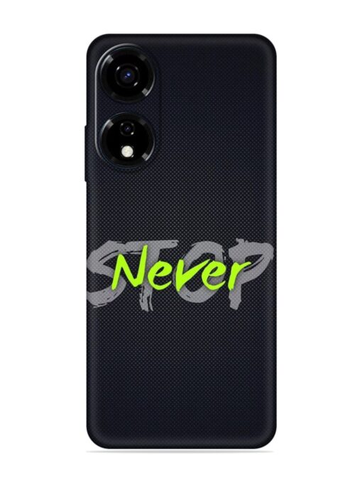 Never Stop Embossed Soft Silicone Case for Itel Color Pro (5G)