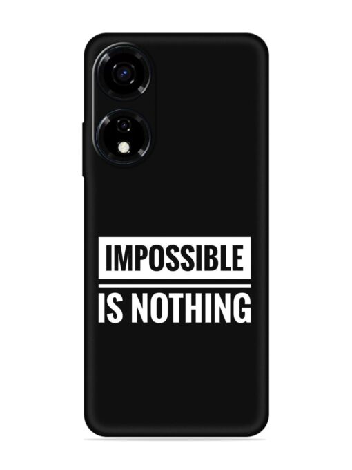 Impossible Is Nothing Embossed Soft Silicone Case for Itel Color Pro (5G)