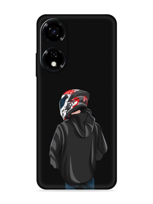 Motorcycle Rider Embossed Soft Silicone Case for Itel Color Pro (5G)