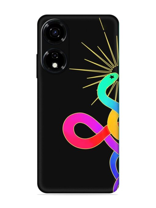 Art Geometric Abstraction Embossed Soft Silicone Case for Itel Color Pro (5G) Zapvi