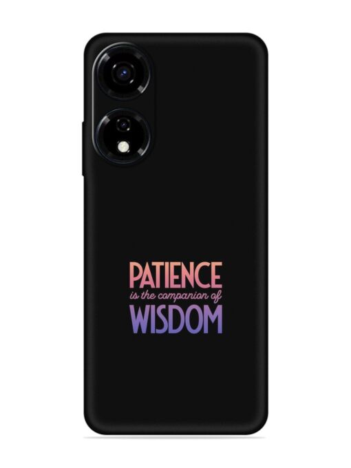 Patience Is The Embossed Soft Silicone Case for Itel Color Pro (5G)