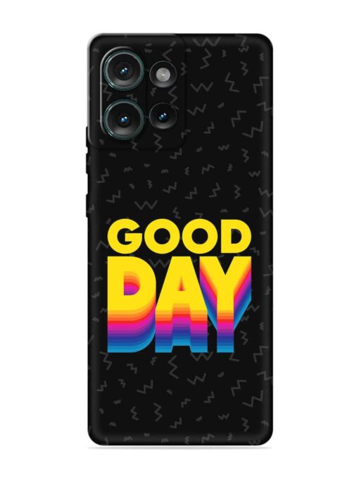 Good Day Embossed Soft Silicone Case for Motorola Moto Edge 50 (5G)