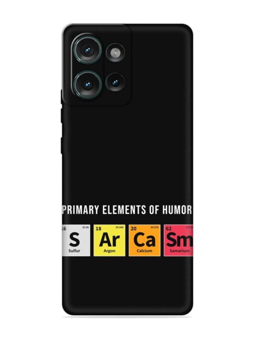 Primary Elements Humor Embossed Soft Silicone Case for Motorola Moto Edge 50 (5G)