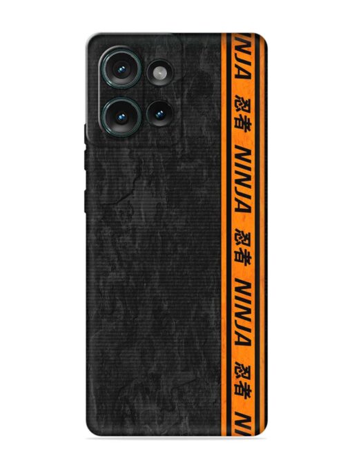 Ninja Srtips Embossed Soft Silicone Case for Motorola Moto Edge 50 (5G)