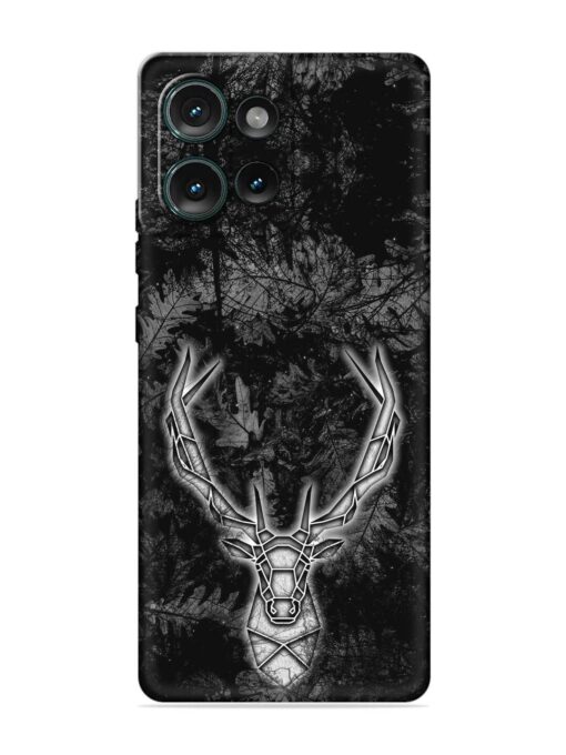 Ancient Deer Embossed Soft Silicone Case for Motorola Moto Edge 50 (5G)