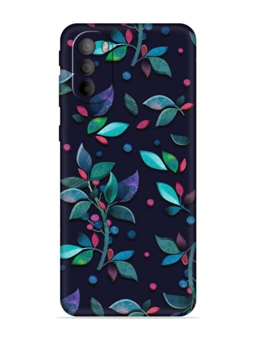 Decorative Watercolor Flower Embossed Soft Silicone Case for Motorola Moto G31 Zapvi