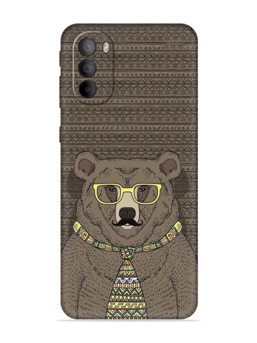 Grizzly Bear Embossed Soft Silicone Case for Motorola Moto G31