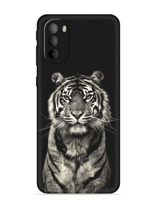 Tiger Art Embossed Soft Silicone Case for Motorola Moto G31