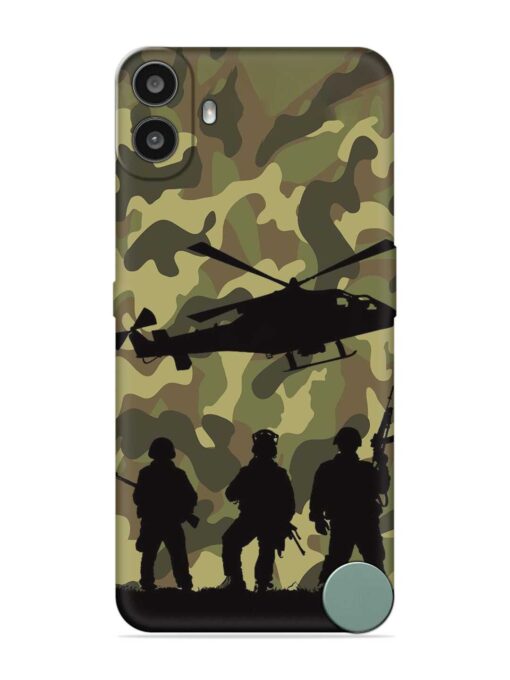 Army Heros Embossed Soft Silicone Case for Nothing CMF Phone 1