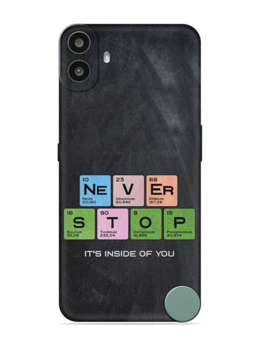 Never Stop It'S Inside Of You Embossed Soft Silicone Case for Nothing CMF Phone 1