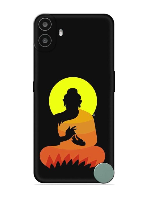 Buddha Art Black Embossed Soft Silicone Case for Nothing CMF Phone 1