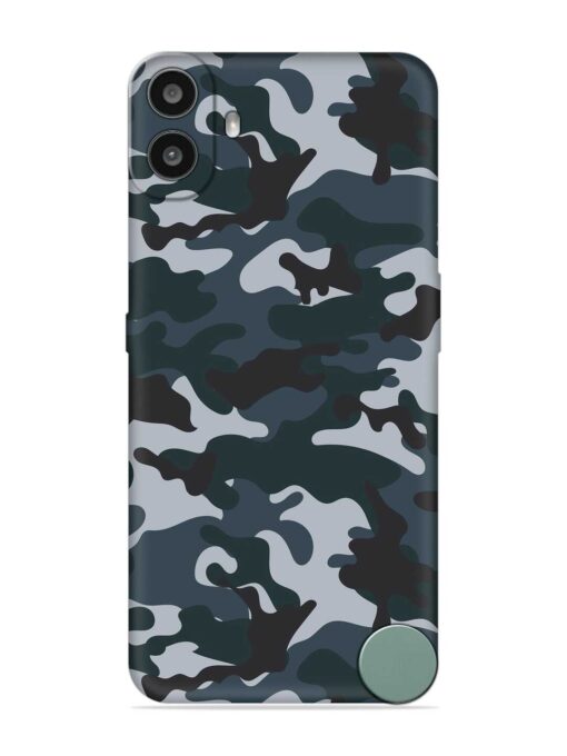 Dark Blue Army Military Art Embossed Soft Silicone Case for Nothing CMF Phone 1