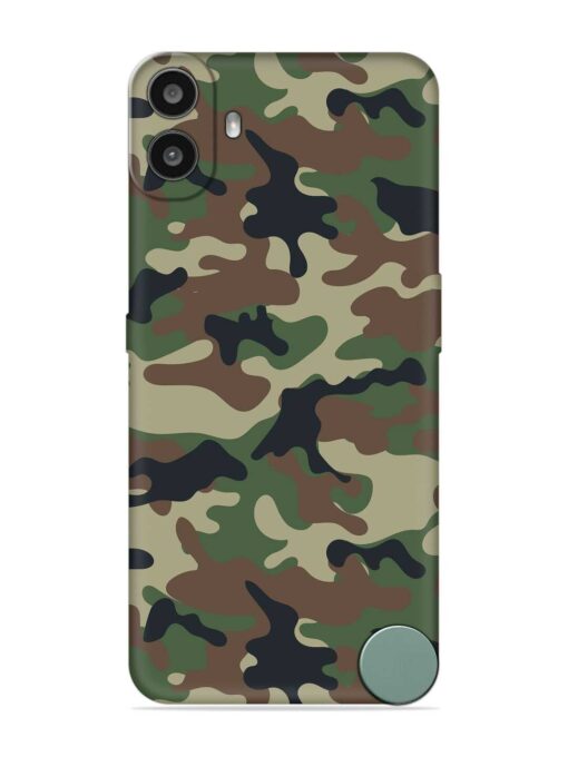 Army Military Camouflage Dark Green Embossed Soft Silicone Case for Nothing CMF Phone 1 Zapvi