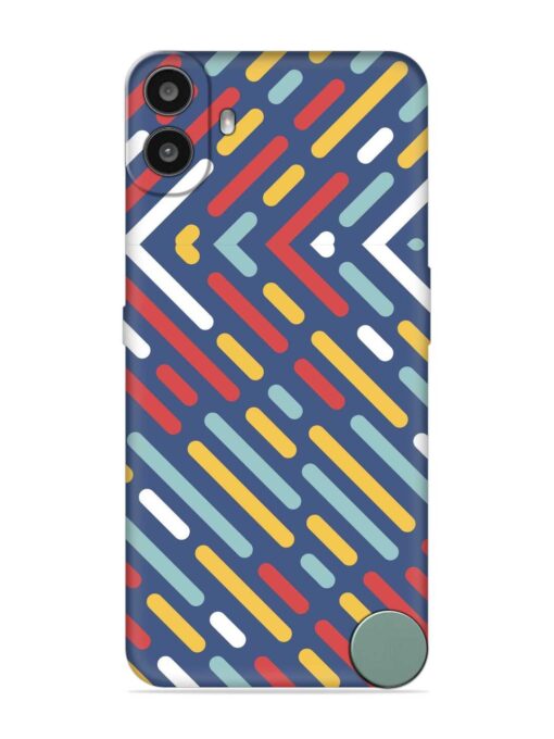 Colored Lines Embossed Soft Silicone Case for Nothing CMF Phone 1