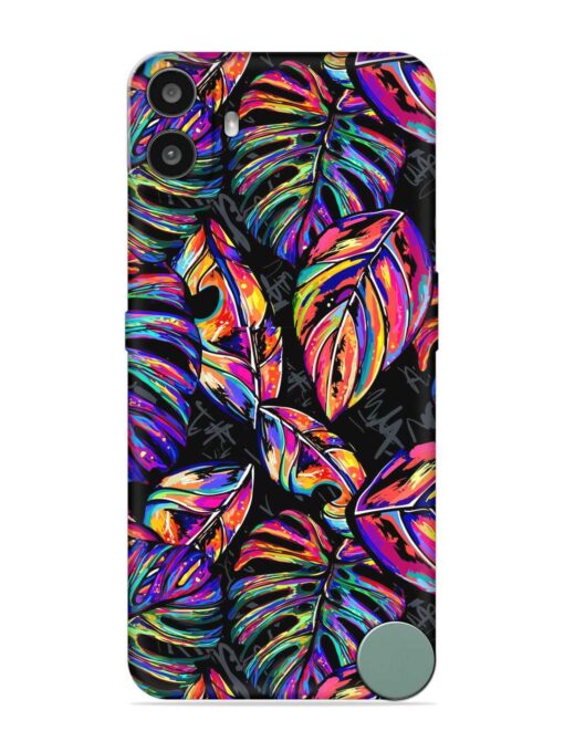 Tropical Seamless Vector Embossed Soft Silicone Case for Nothing CMF Phone 1 Zapvi