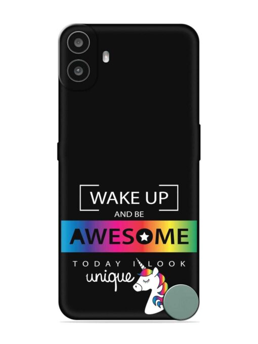 Inspirational Quote Unicorn Embossed Soft Silicone Case for Nothing CMF Phone 1