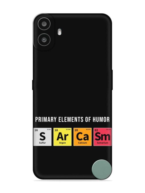 Primary Elements Humor Embossed Soft Silicone Case for Nothing CMF Phone 1