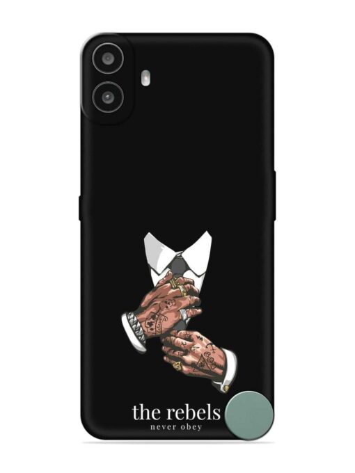 Rebels Slogan Man Embossed Soft Silicone Case for Nothing CMF Phone 1