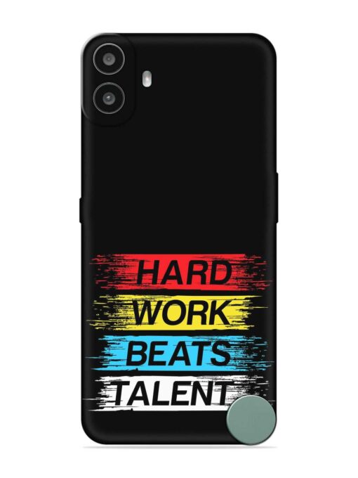 Hard Work Beats Embossed Soft Silicone Case for Nothing CMF Phone 1